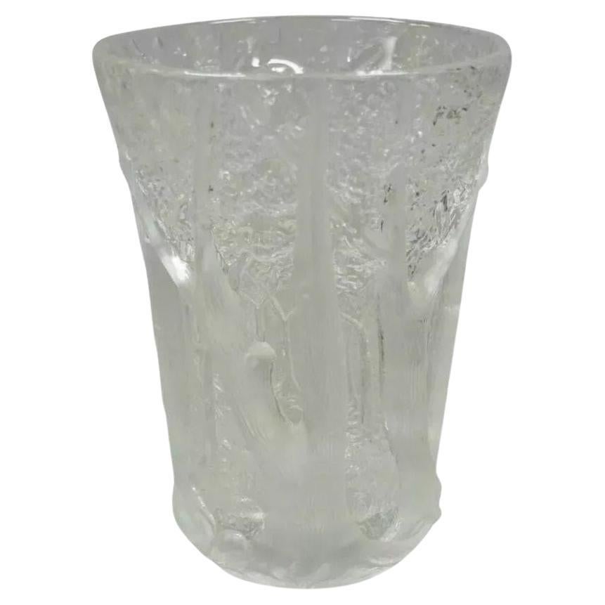 Art Deco Josef Inwald Dans La Foret Forest Trees Barolac Art Glass Vase