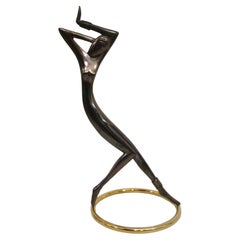 Art Deco Josephine Baker Brass Sculpture Hagenauer Dancer