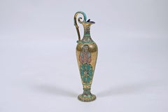 Art Deco Ceramic Jug by Santucci Deruta, Italy, Circa 1940, 48cm Tall