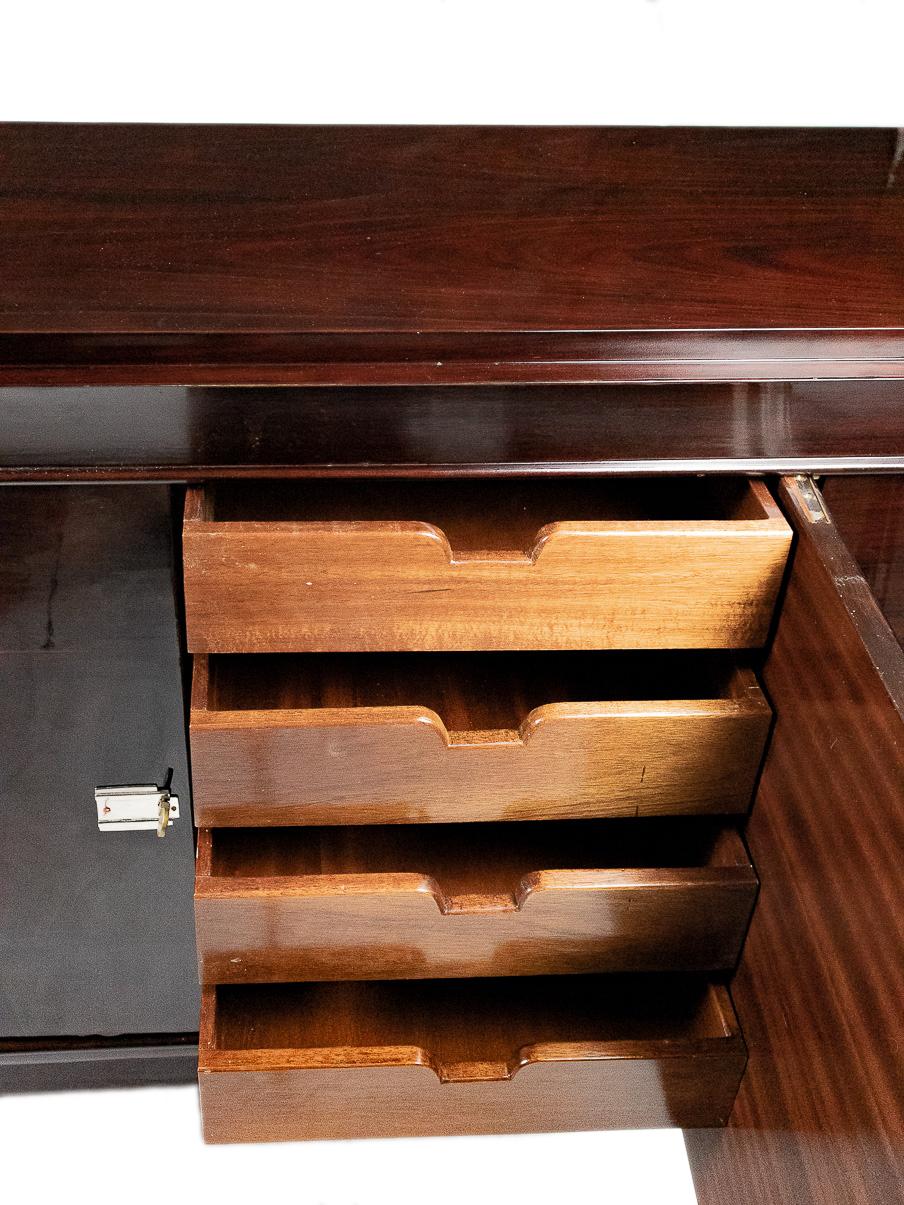 Varnished Art Deco Jules Leleu Sideboard 20th Century For Sale