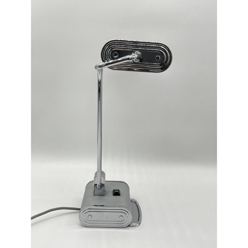 Art Deco Jumo N 71 Desk Lamp inChrome Metal by Eileen Gray, 1940s For Sale 5