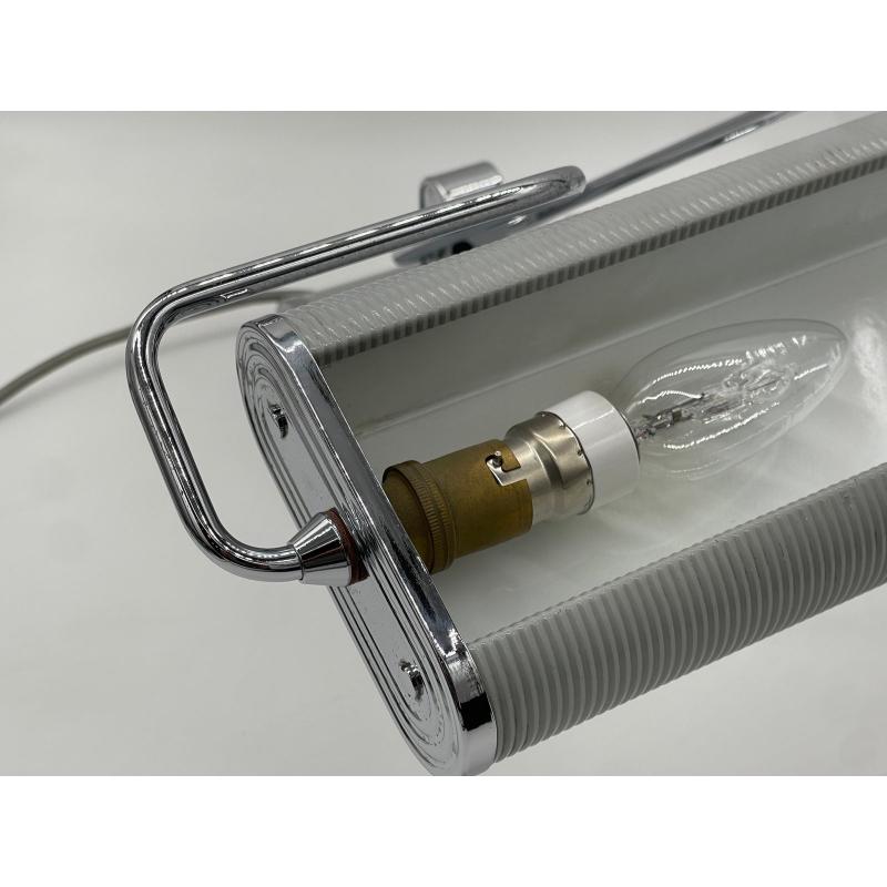 Art Deco Jumo N 71 Desk Lamp inChrome Metal by Eileen Gray, 1940s In Excellent Condition For Sale In Andrézieux-Bouthéon, FR