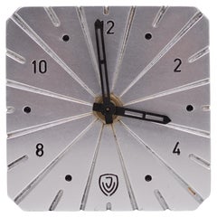 Art Deco Junghans  Aluminum Table Clock  Germany