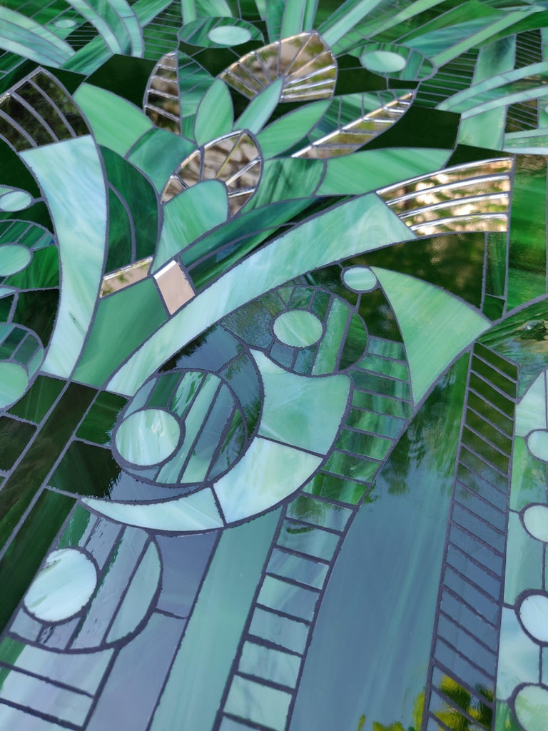 Art Déco Jungle Wall Sculpture by Myriam Hubert For Sale at 1stDibs