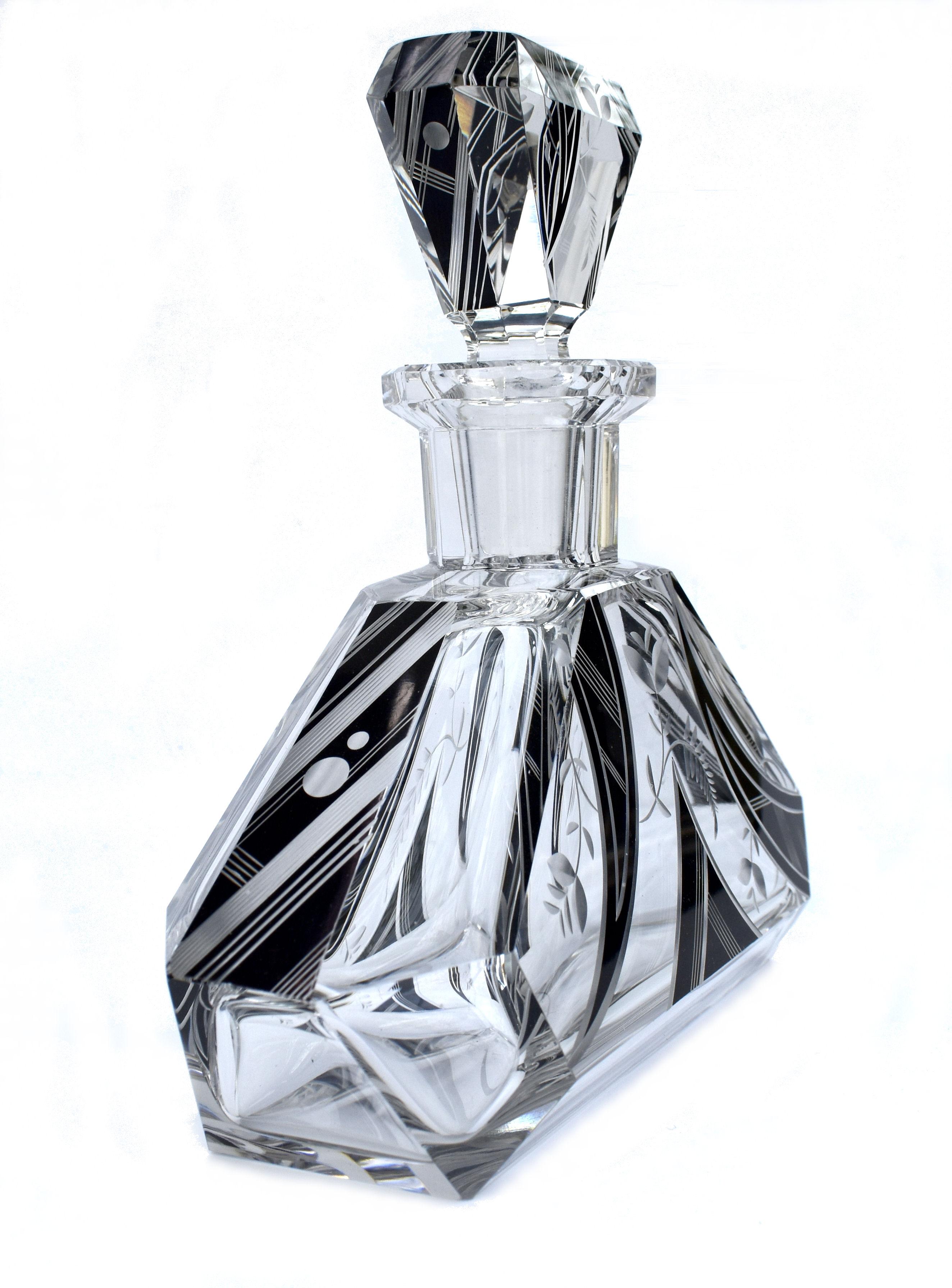 art deco decanter