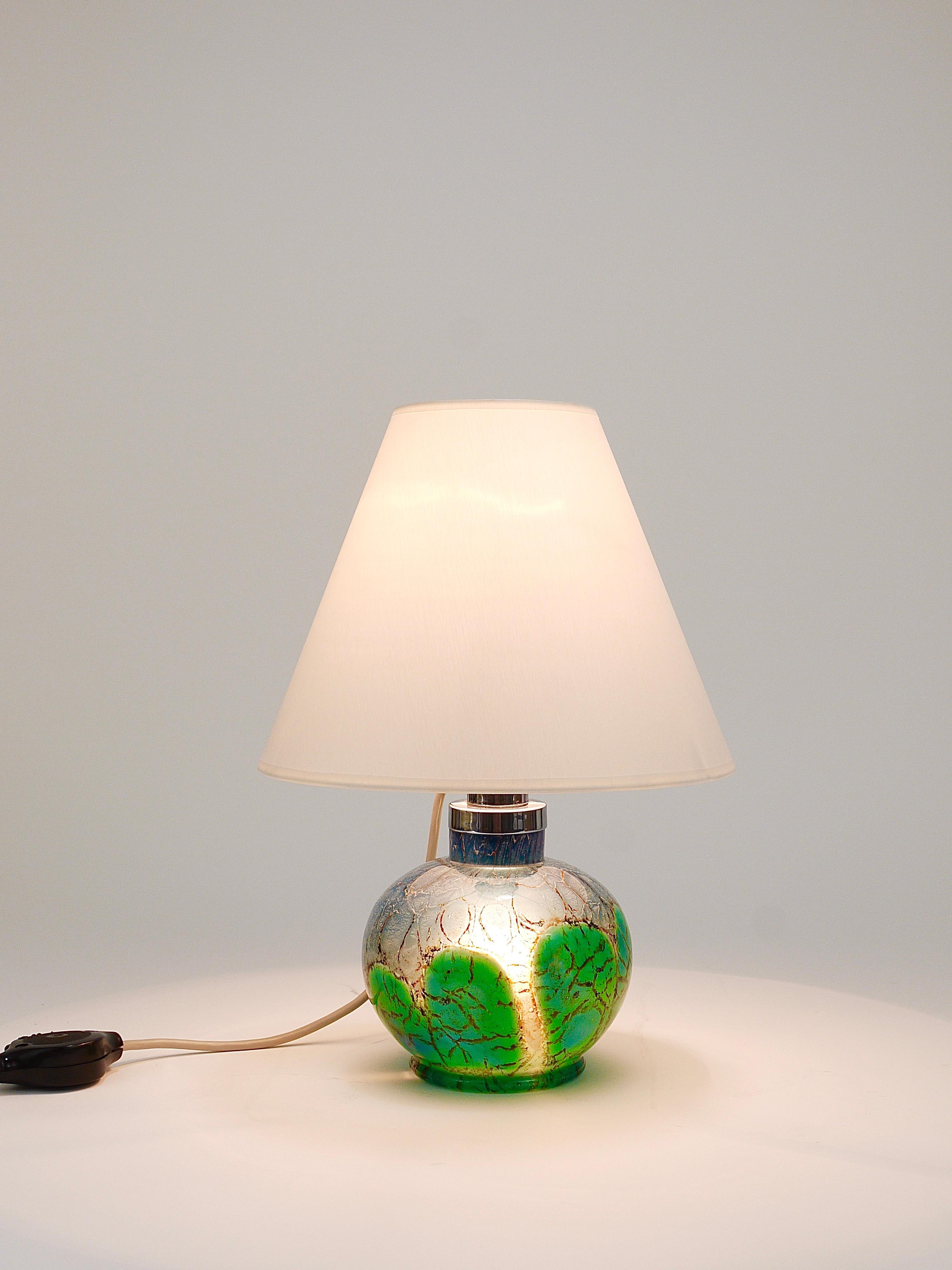 Mid-20th Century Art Deco Karl Wiedmann WMF Ikora Table Or Side Lamp, Germany, 1930s For Sale