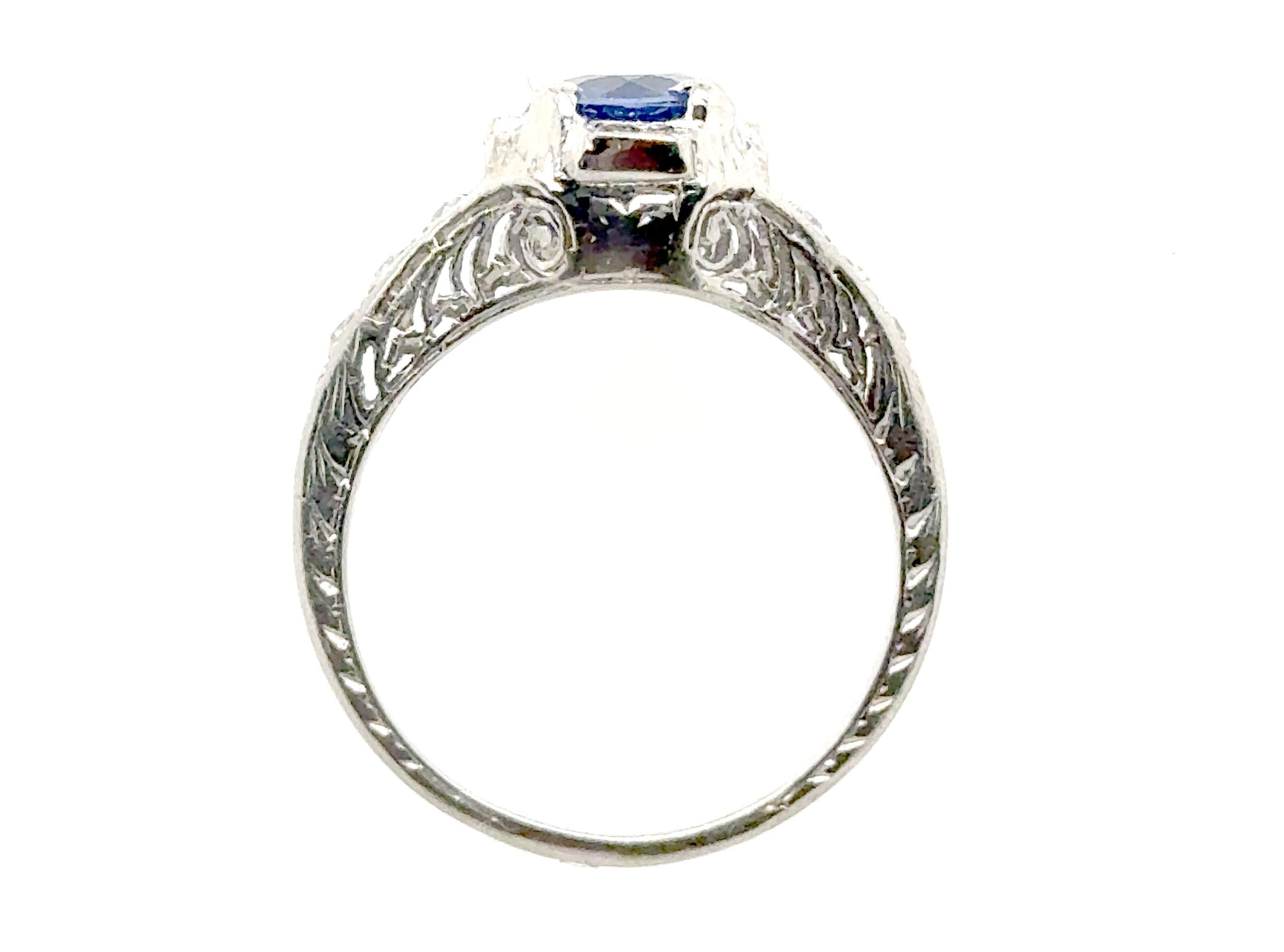 Genuine Original Art Deco Antique from 1920's-1930's Kashmir Sapphire and Diamond Ring 1.30ct Vintage Platinum


Features a Genuine 1.07ct Natural Blue Round Sapphire at its Center

Timeless and Distinctive Piece of Jewelry from the Past. 

90%