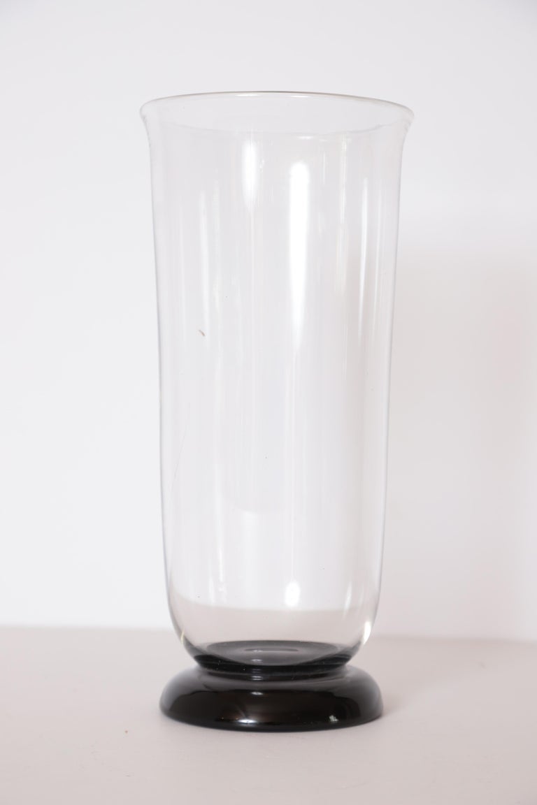 Art Deco Keith Murray Glass Vase for Stevens and Williams / Royal ...