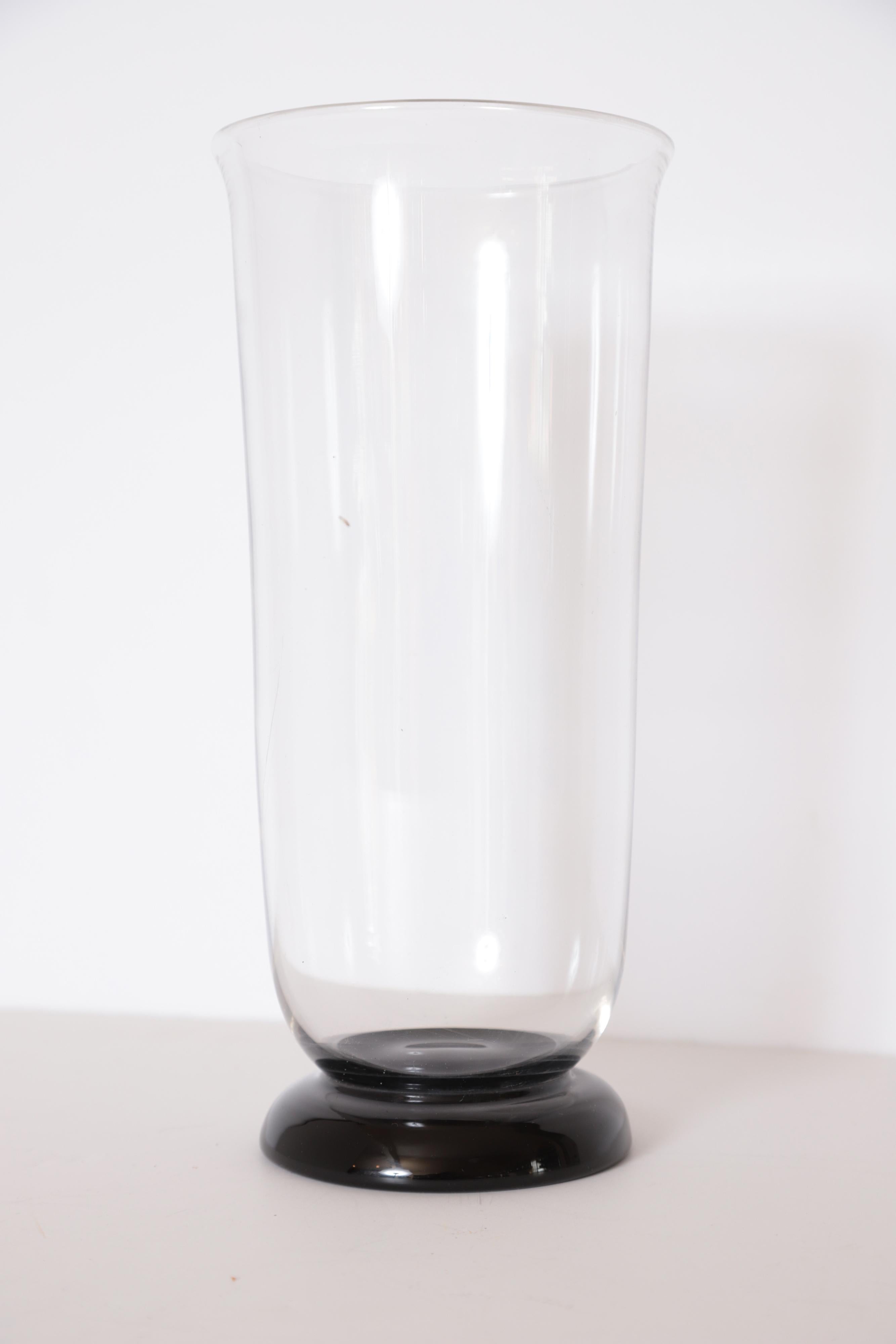 British Art Deco Keith Murray Glass Vase for Stevens & Williams / Royal Brierley For Sale