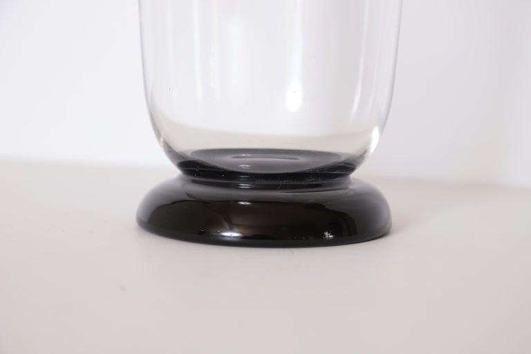 Art Deco Keith Murray Glass Vase for Stevens and Williams / Royal ...