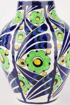 Art Deco Keramis Boch Jazzy Vase