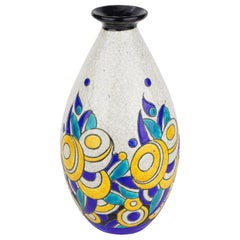 Art Deco Keramis Boch Vase D1175 F960