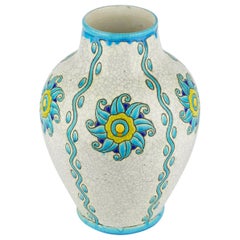 Art Deco Keramis Boch Vase D889 F909 Art Deco Keramis Boch Vase D889 F909