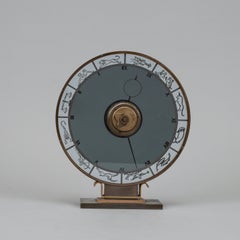 Art Deco Kienzly Zodiac Mantel Mystery Clock, circa 1935, Heinrich Möller