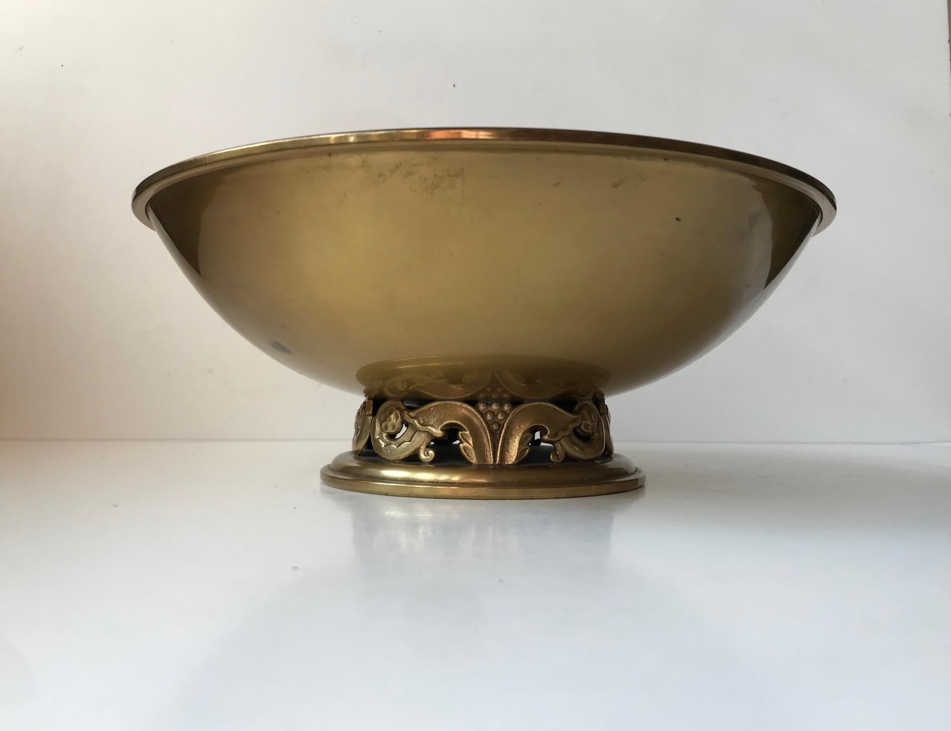 Swedish Art Deco pedestal bowl marked 