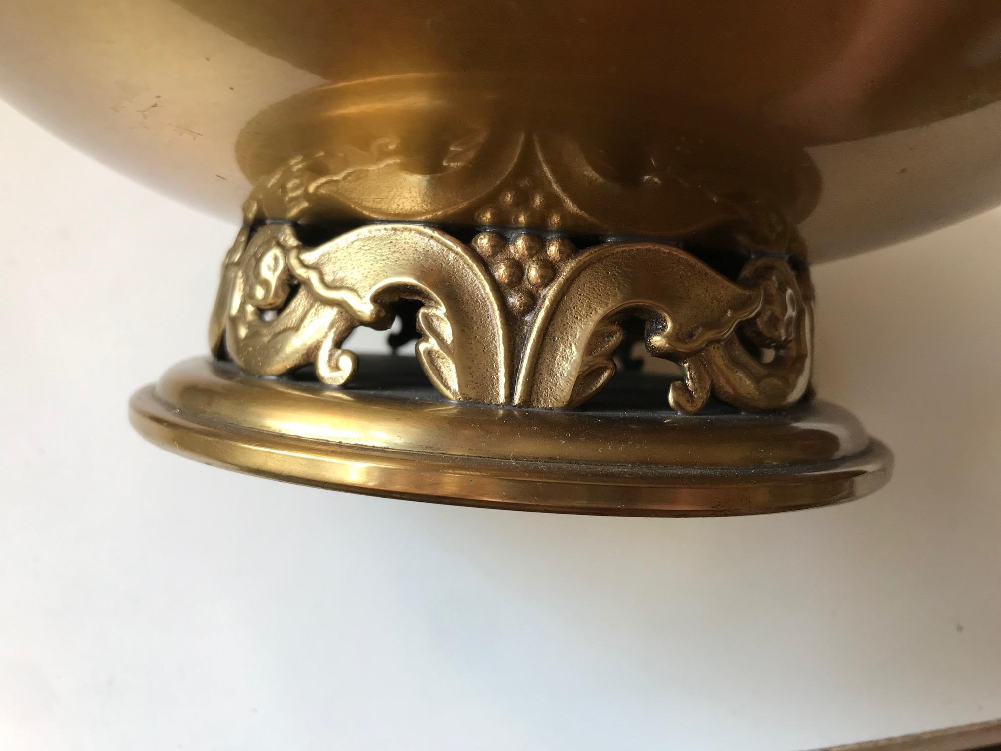 brass footed bowl