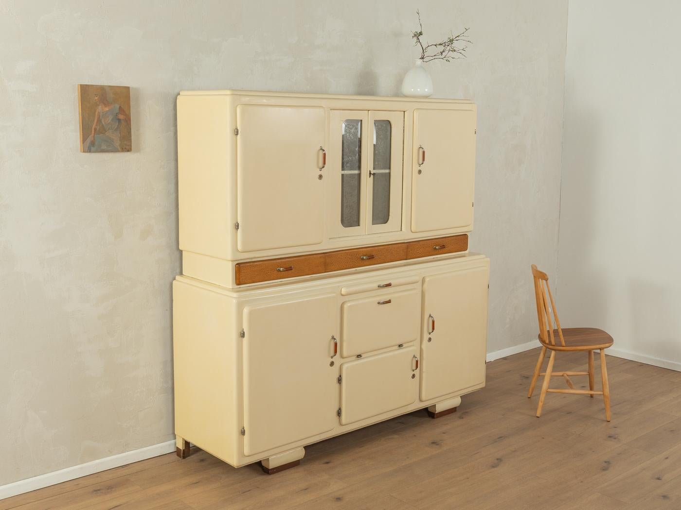 Mid-Century Modern Art Déco Kitchen Cabinet, 1920s For Sale