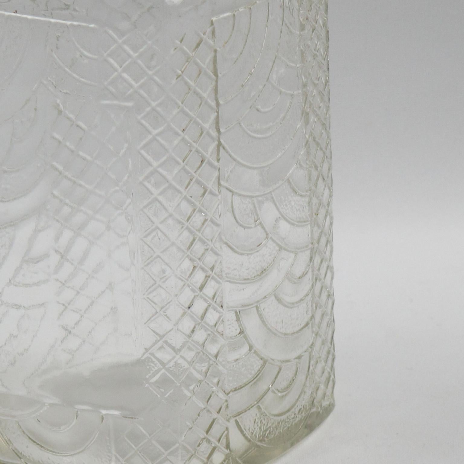 Art Deco Küche Canister Jar geformt Glas und Bakelit, 1930er Jahre, 6 Pieces im Angebot 3
