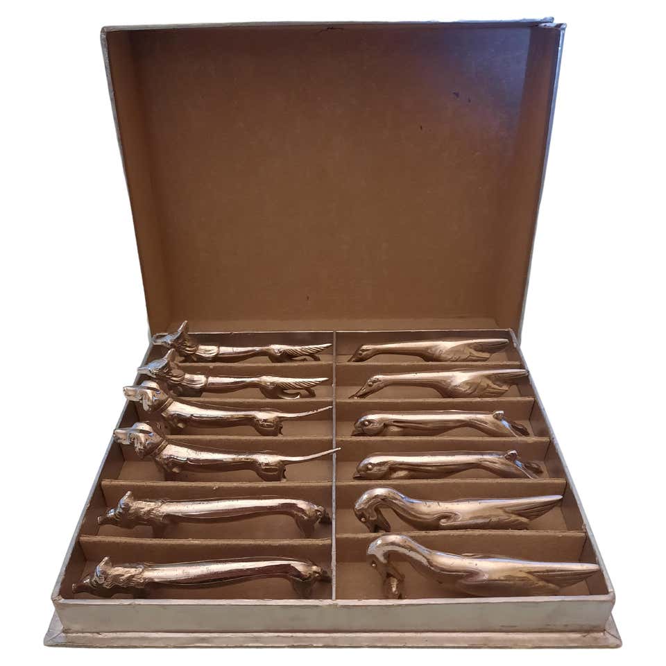 Set of 12 Knife Rests by Gallia for Christofle at 1stDibs