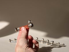 Art Deco Knife Rest, Set of 8 Animal Figure Ducks, France 1940s