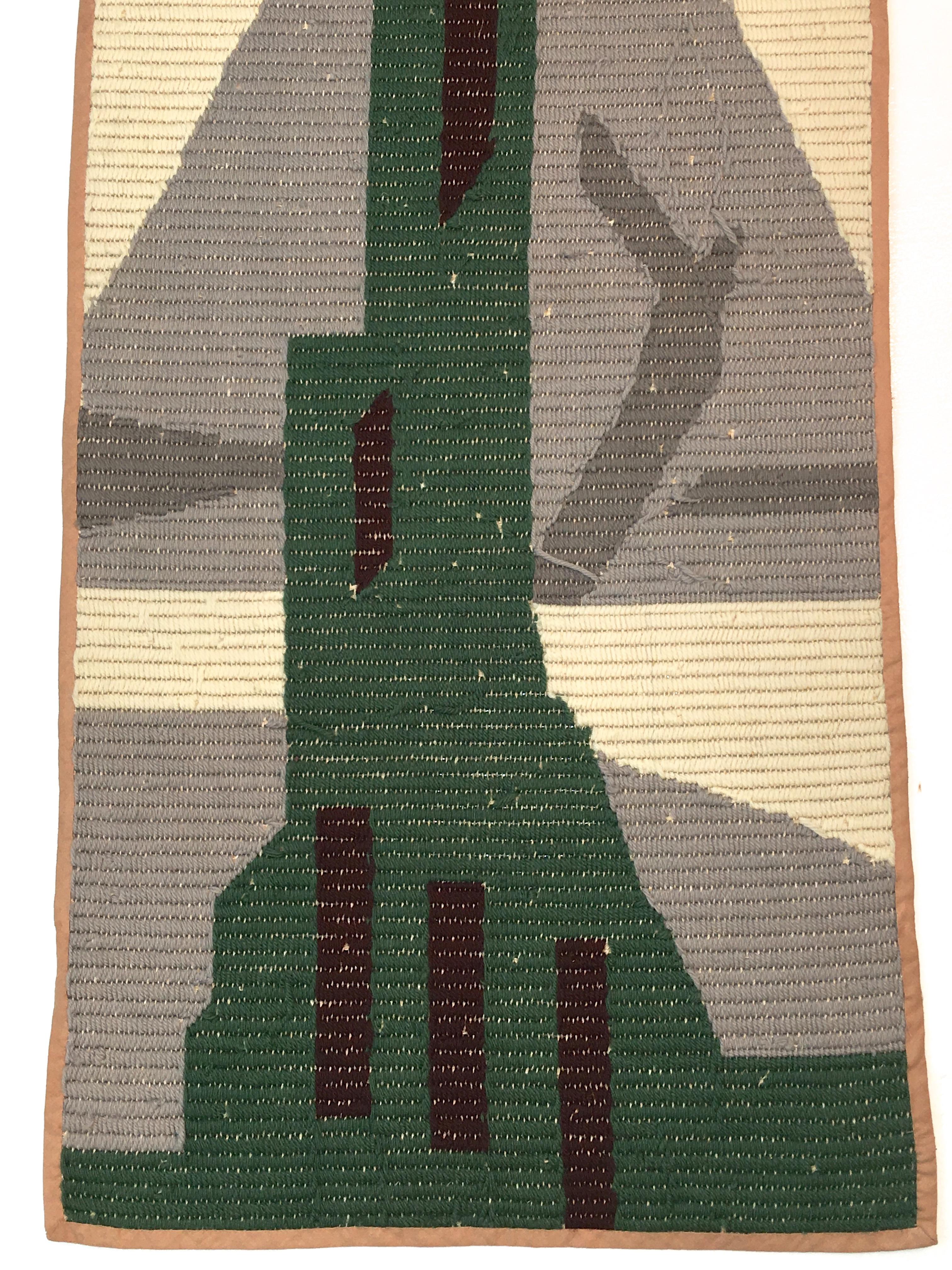 Art Deco Knit Tapestry Skyscraper Design 3