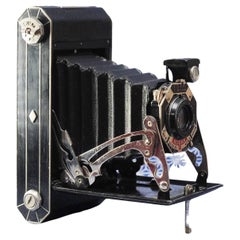 Antique Art Deco Kodak Co Rochester NY Foldie A Six 20 Roll Folding Film Camera