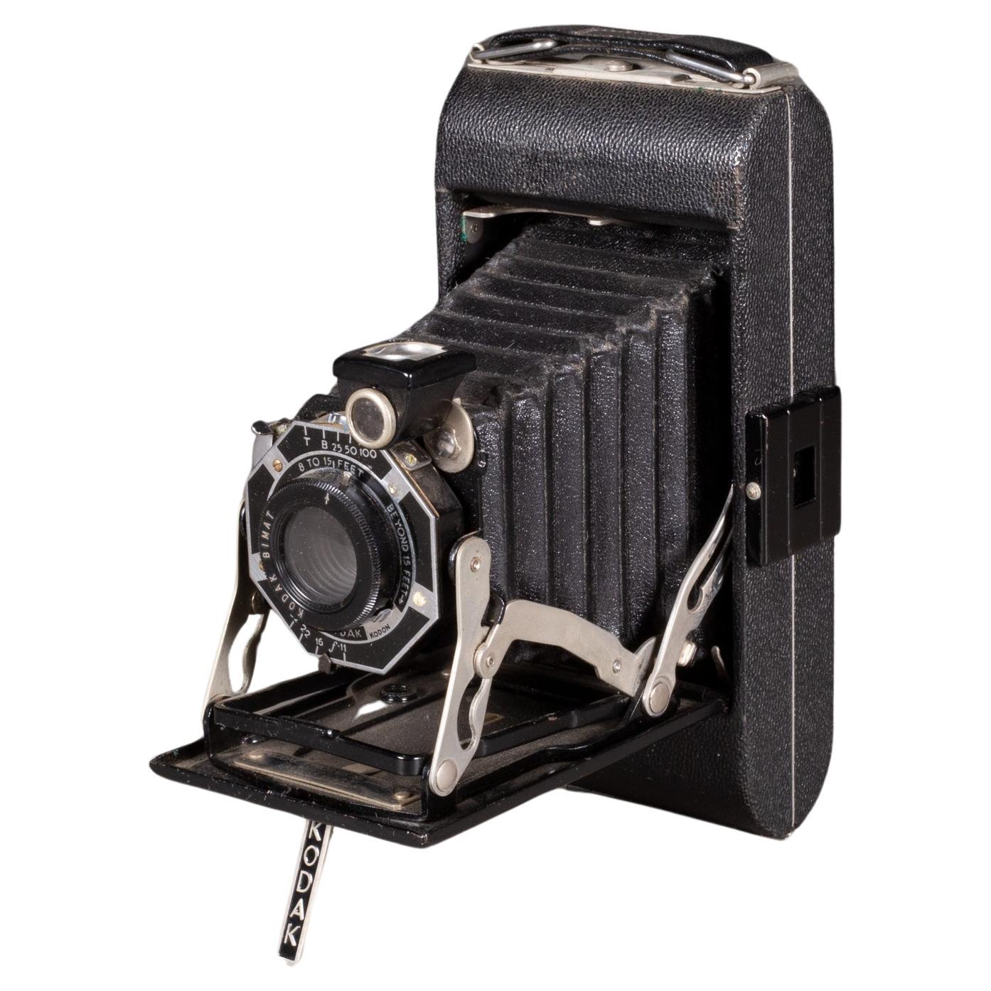 Kodak Junior Six-20 Bimat Folding Camera Art Déco c.1930 en vente