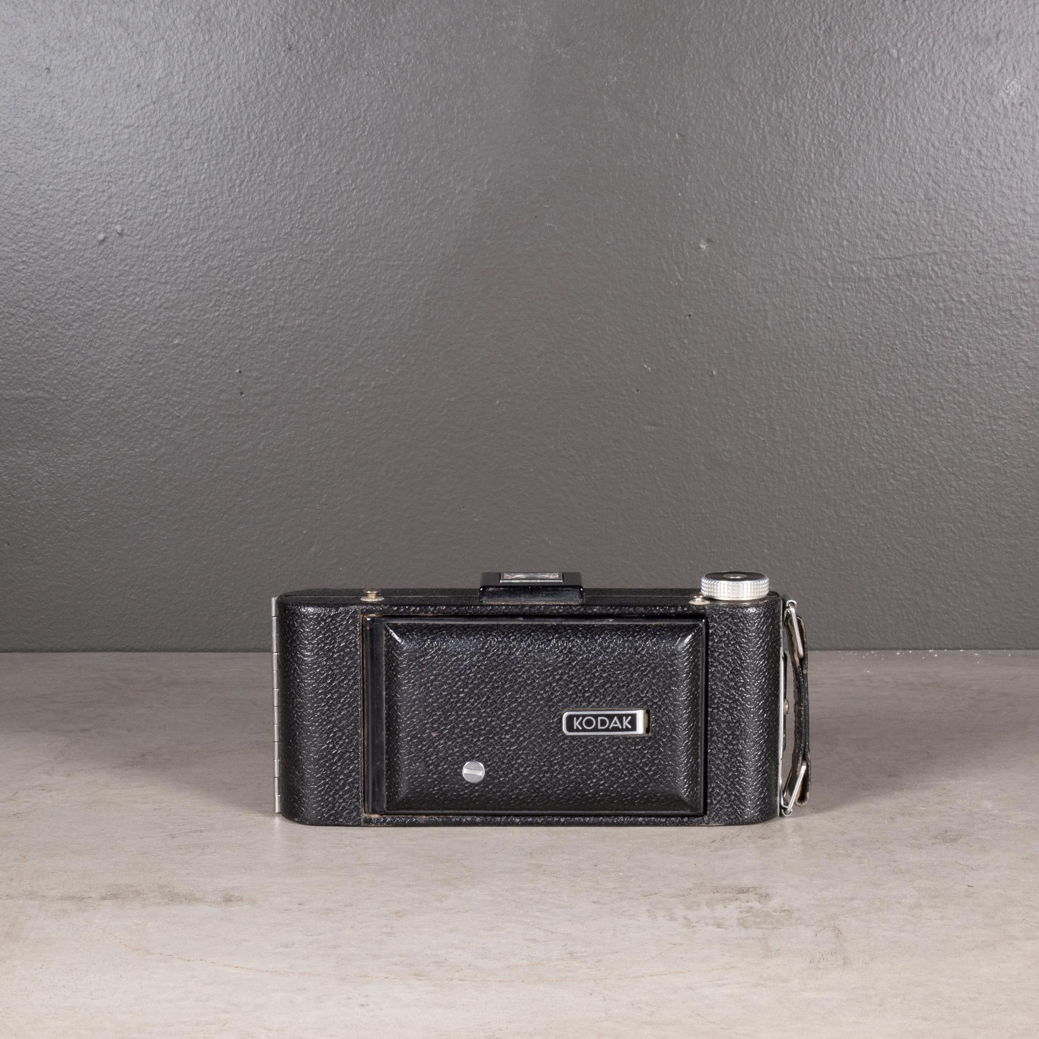 Métal Kodak Senior Six-16 Folding Camera Art Déco c.1937-1939 (expédition gratuite) en vente