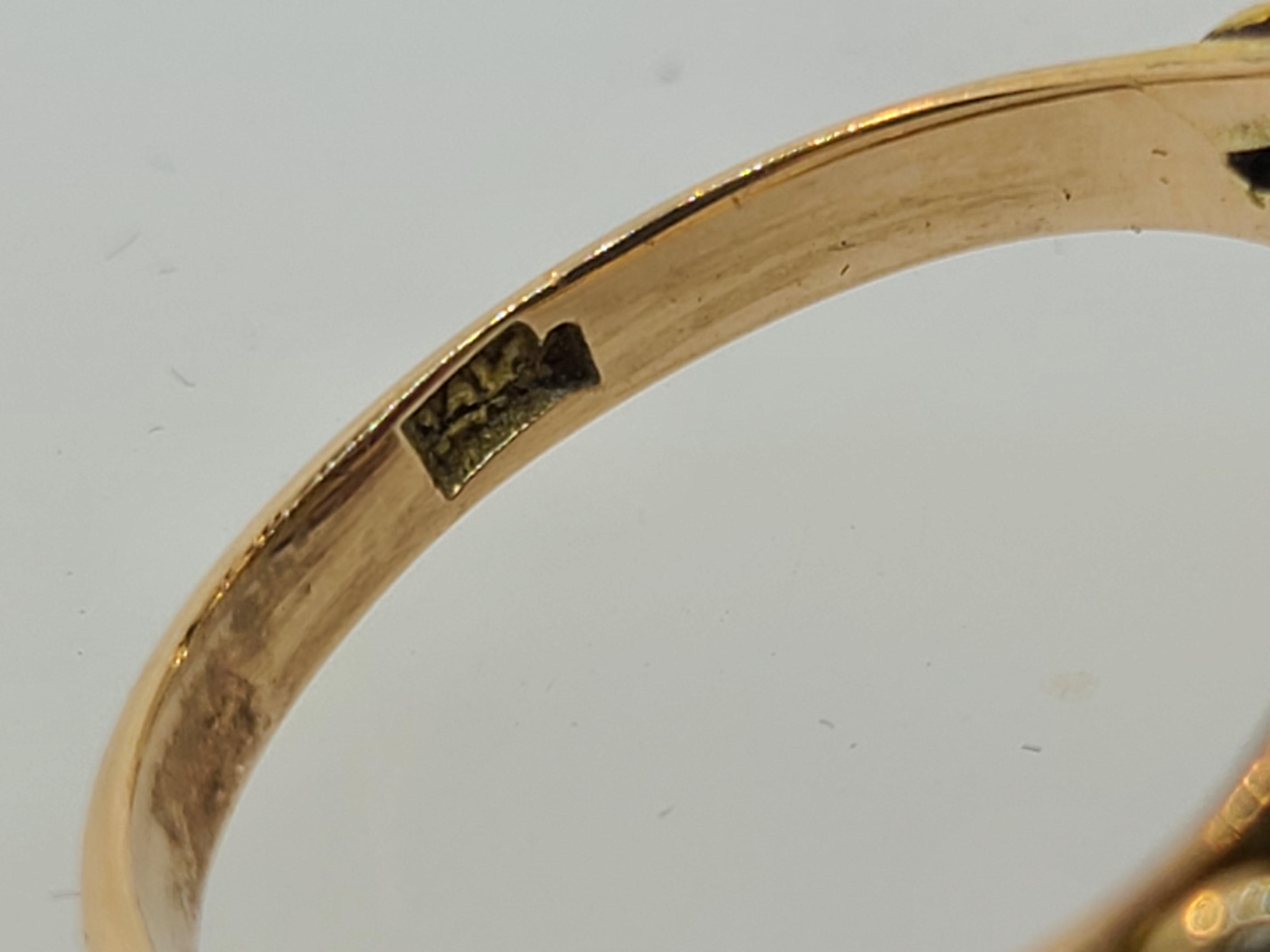 Women's Art Deco Lab Created Alexandrite 14k Yellow Gold Ring