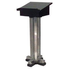 Art Deco Lacquer & Chrome Lectern