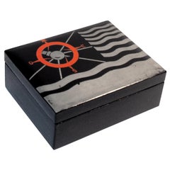 Art Deco Lacquered Decorative Jewelry Box