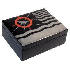 Art Deco Lacquered Decorative Jewelry Box
