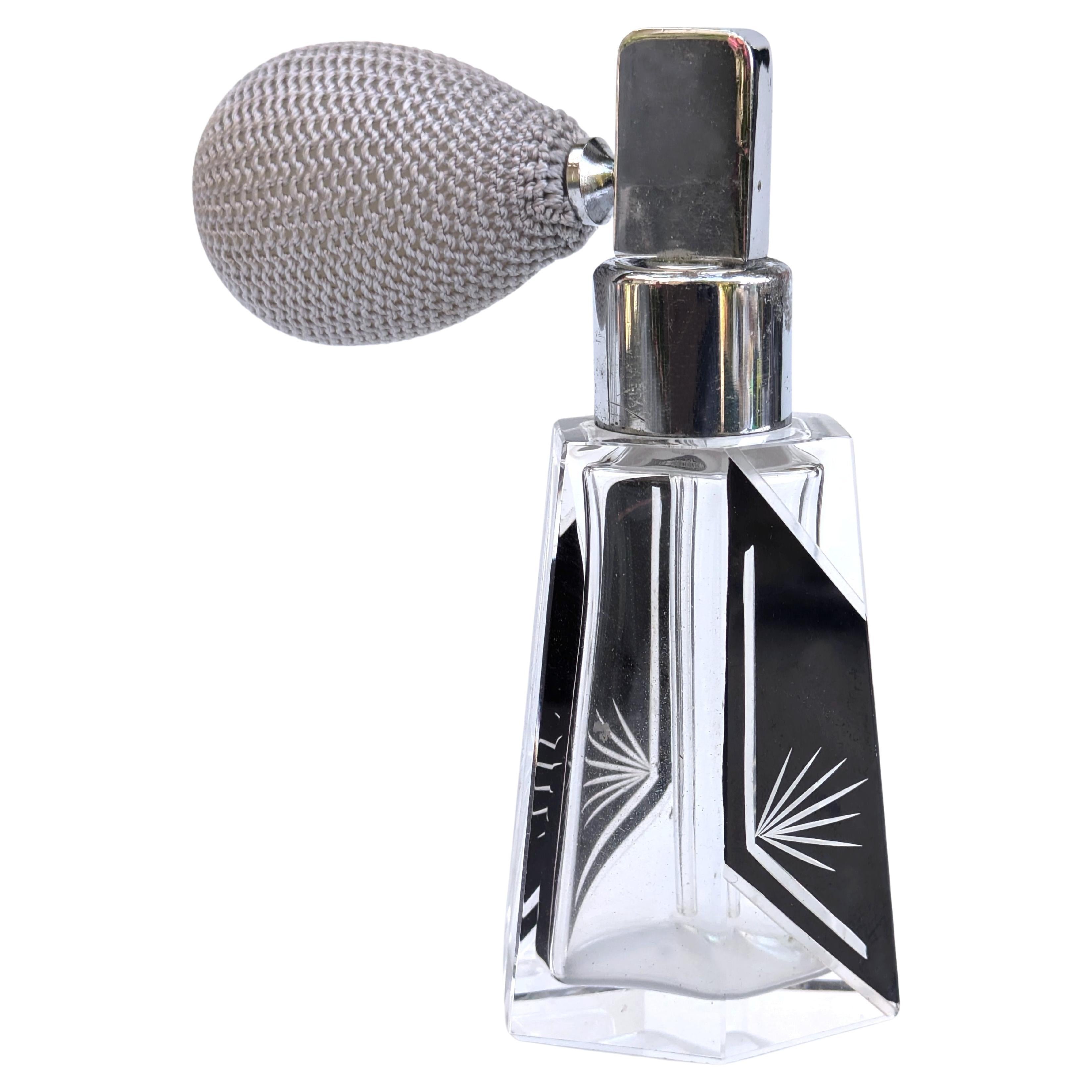 Art Deco Ladies Atomizer Perfume Bottle By Karl Palda , circa 1930