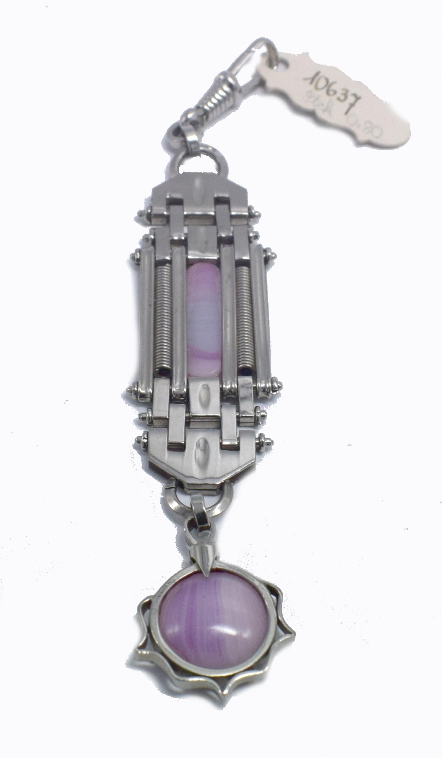 Women's Art Deco Ladies Fob Watch Holder or Key Ring