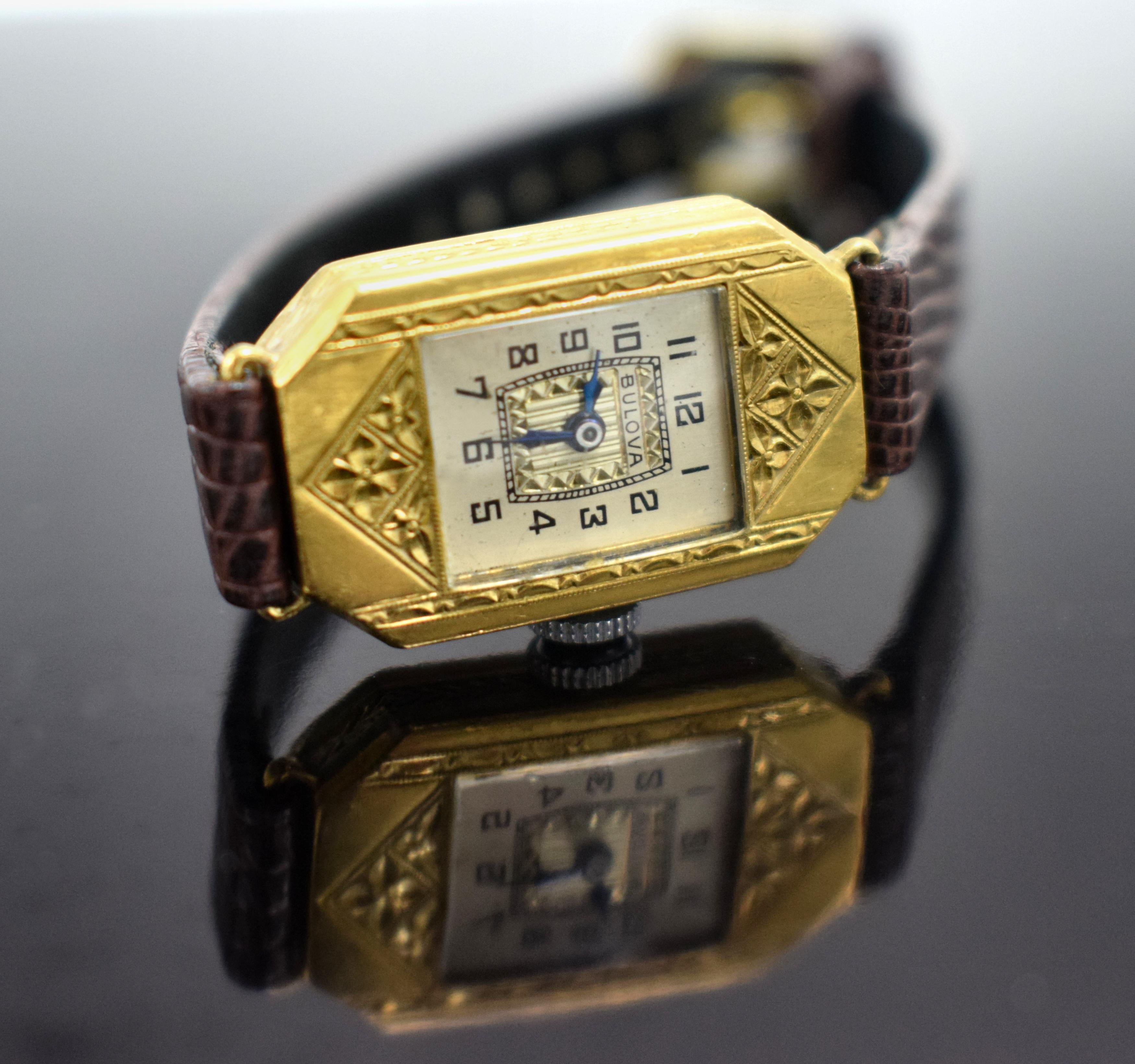 bulova art deco watch