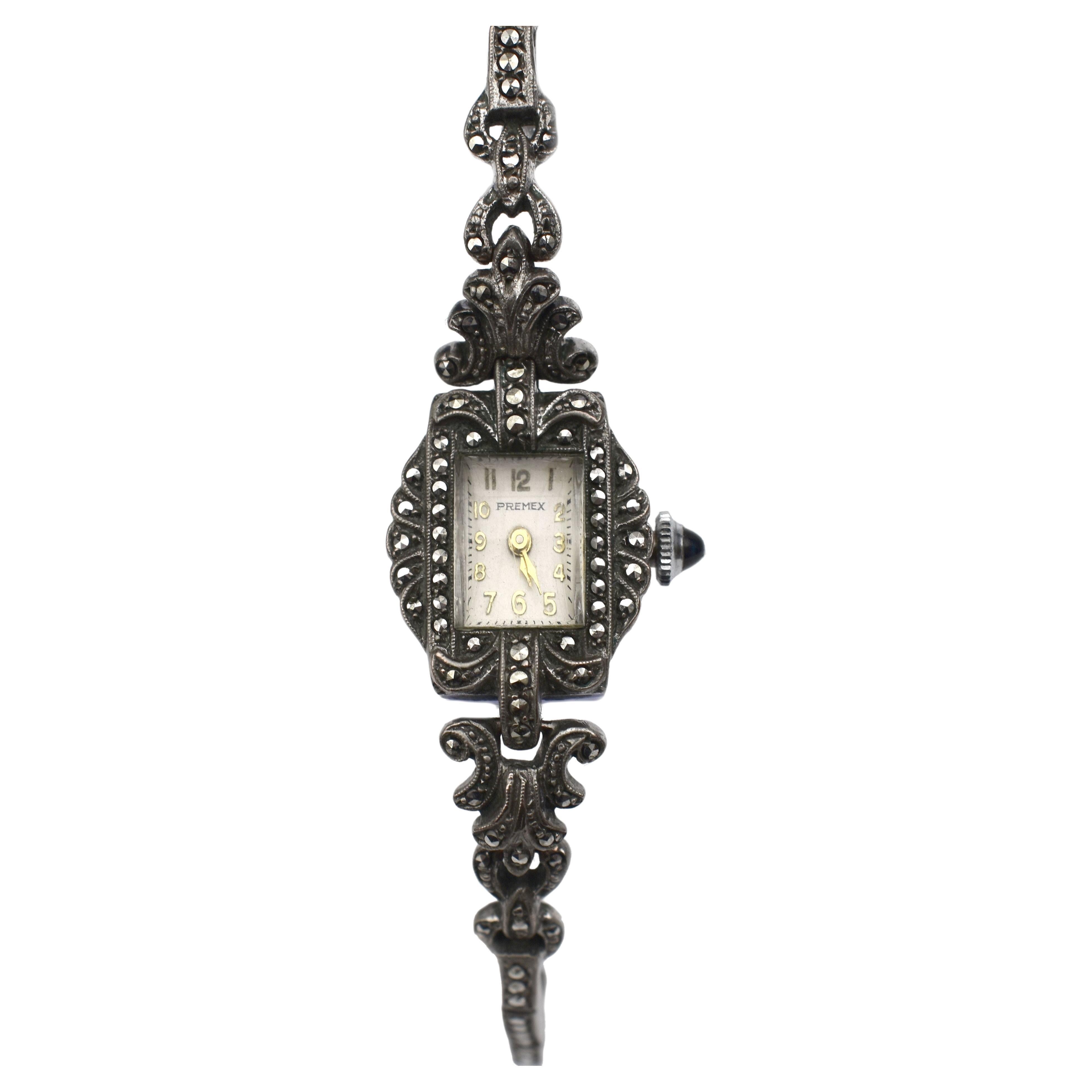 Ladies marcasite watch best sale
