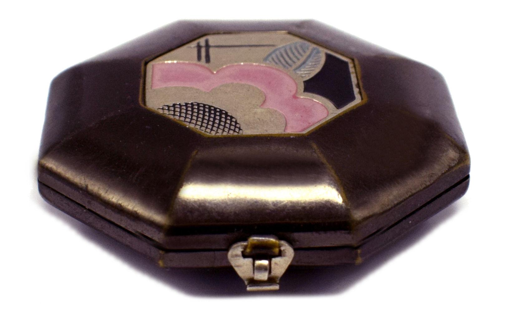 Poudre compacte pour dames Art Deco, circa 1935 Bon état - En vente à Westward ho, GB