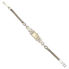 Art Déco Ladies’ Watch in Platinum with Diamonds – 1920s/30s