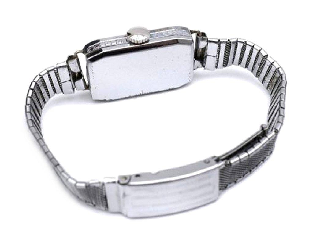 Placcato argento Orologio da polso da donna Art Deco di Elgin, completamente revisionato, 1934 ca. in vendita