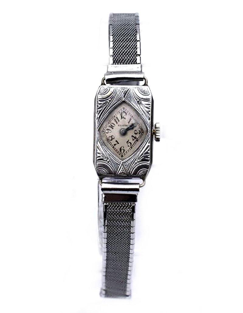 Orologio da polso da donna Art Deco di Elgin, completamente revisionato, 1934 ca. in vendita 2