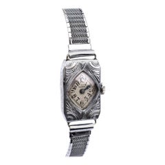 Art Deco Ladies Wrist Watch By Elgin, Fully Serviced, c1934