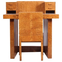 Art Deco Ladies Writing Desk and Chair, circa 1930