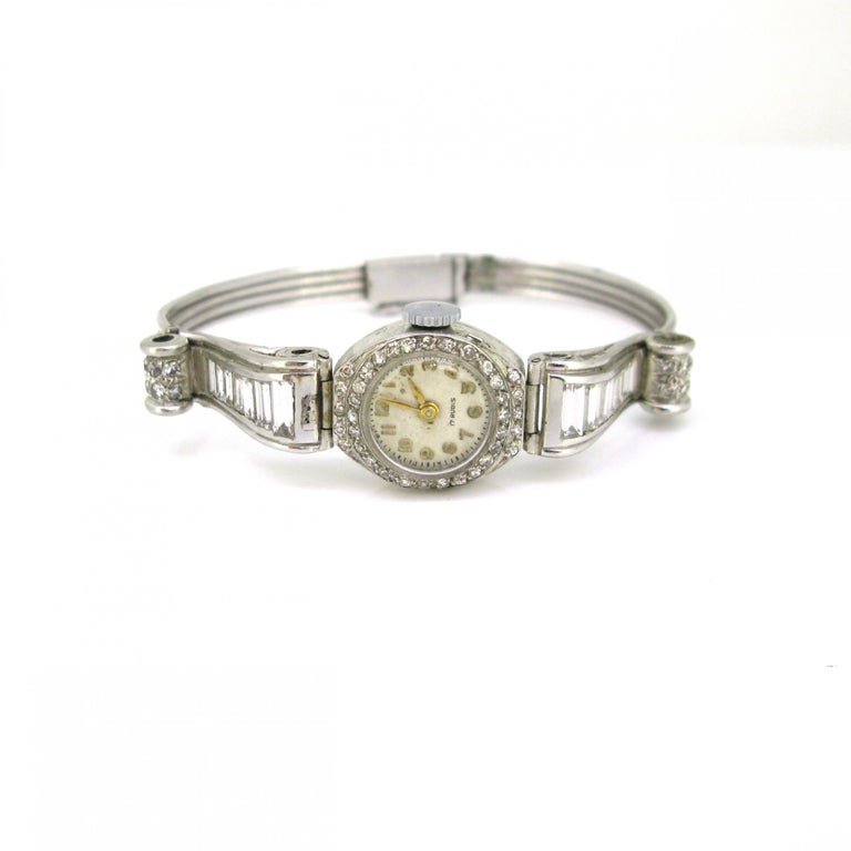 Montre Bracelet Art Déco Femme Plaqué Or - Marque Overwatch - Occasion