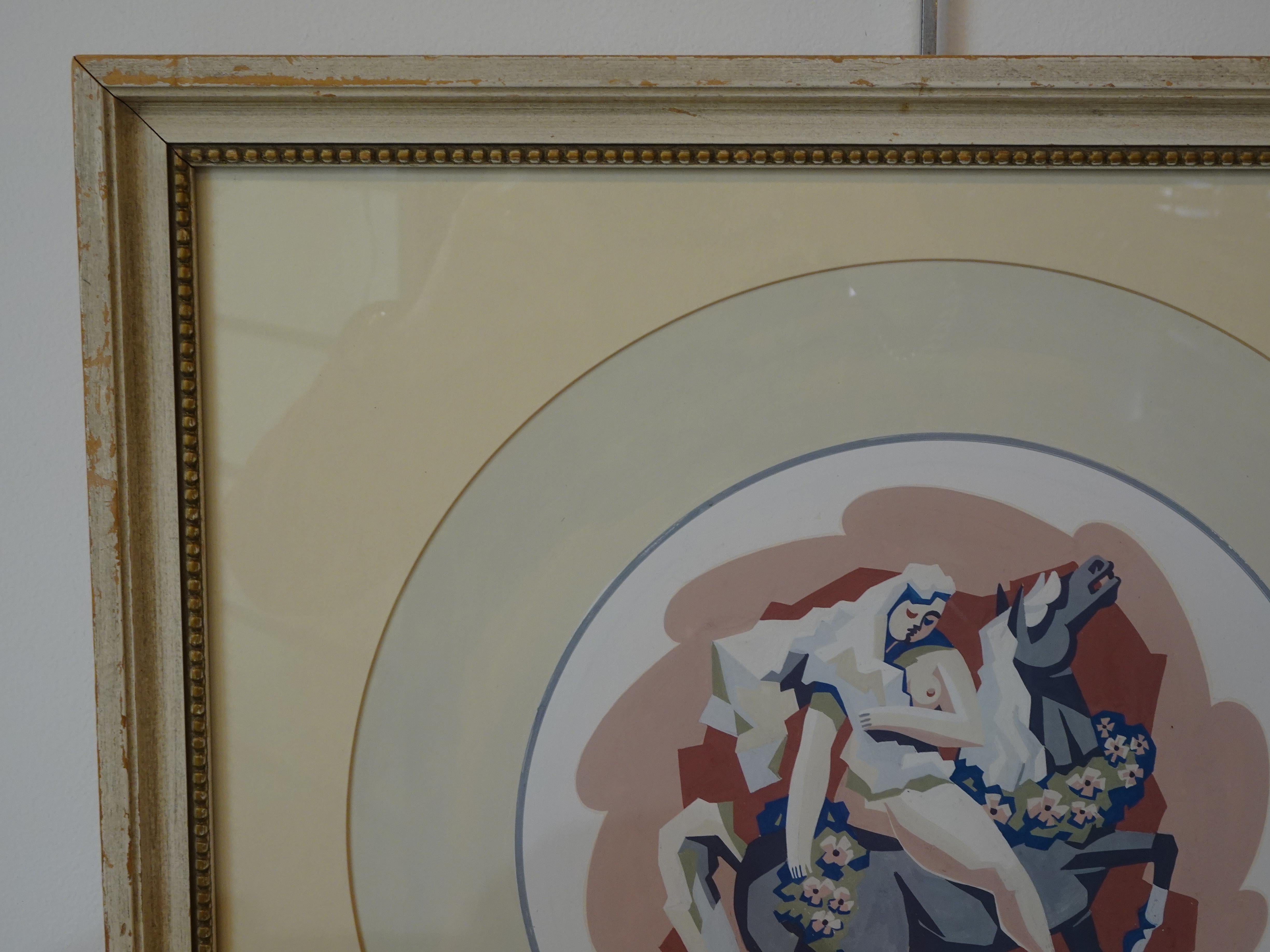 Quadro Art Deco Lady Godiva di Robert L. Raney in vendita 1