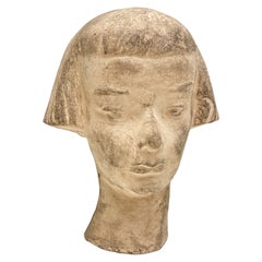 Art Deco Lady or Girl Bust German Vintage, 1930s