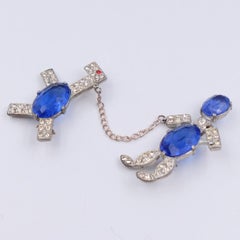 Art Deco "Lady with Dog" Brooch