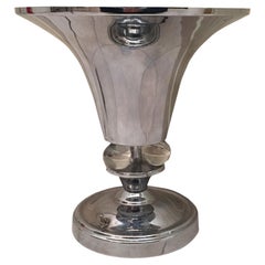 Art Deco Lamp, 1920, in Chrome and Glass, France