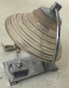 Art Deco Lamp, 1920, in chrome , France