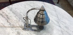 Art Deco Lamp, 1920, in Chrome, France