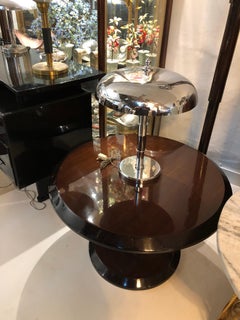 Art Deco Lamp, 1920, in Chrome, France
